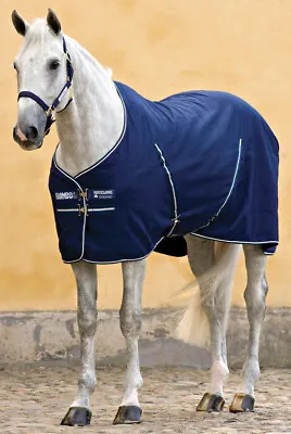 Horseware Rambo Stable Sheet Microfibre Summer Travel Cooler Navy/Black 5'0-7'3  • £113.95