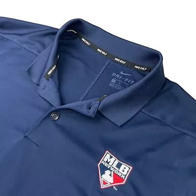 MLB 2018 All Star Game Men's Nike Performance S/S Polo Shirt Navy • Large • $20.99