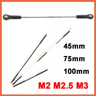 £1.62 • Buy Double End Threaded Stud Bar Rod M2 M2.5 M3 Nickel Plated Length 45mm/75mm/100mm