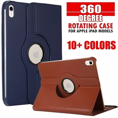 IPad Leather Case Cover 10th 9th 8th 7th 6th 5th Gen Air 4th 3rd 2 Mini 6 360 • $12.60