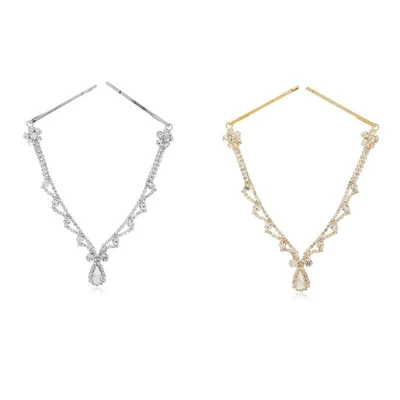 £4.13 • Buy Rhinestone Head Chain Hair Jewelry Boho Forehead Chain Jewel Crystal  Headpiece