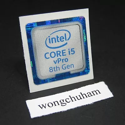 Intel CORE I5 VPro 8th Gen Sticker 18mm X 18mm #202211242213  • $2.22