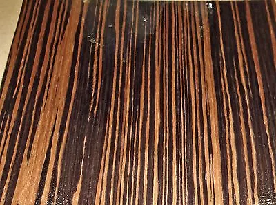 Macassar Ebony Composite Wood Veneer 48  X 24  On Paper Backer 1/40  Thick # EFW • $50