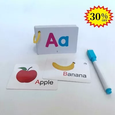 Alphabet Flash Cards A-Z Kids Toddlers Preschool Early Learning Resource • £4.09