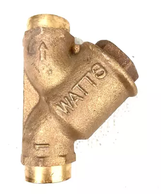 WATTS Bronze Y Strainer 1  CTS Solder Joint (Sweat) 400 Psi WOG  20-Mesh Screen • $64.48