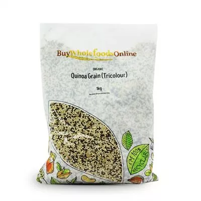Organic Quinoa Grain (Tricolour) 1kg | BWFO | Free UK Mainland P&P • £10.97