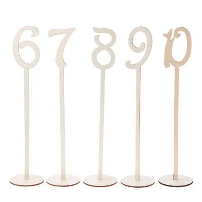 £11.68 • Buy  1PC Wooden Seats Table Numbers Creative Wooden Seating Cards Holder For Wedding