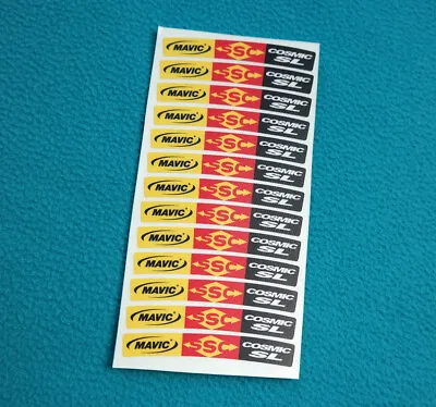 MAVIC COSMIC CARBON SL REPLACEMENT SMALL DECAL SET 12pcs • $20