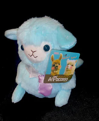 RARE NWT ALPACASSO Blue Alpaca Plush OFFICIAL AMUSE 6in • $24.99