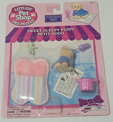 Littlest Pet Shop Vintage 1995 Kenner Brand Sweet Sleepy Puppy NEW • $58.16