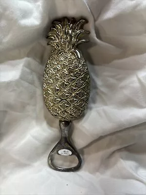 Pineapple Bottle Opener Silver In Color Metal 5” Long Vintage • $3.18