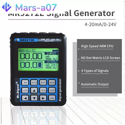 MR9272E 4-20mA Signal Generator 24V Handheld Current Voltage Process Calibrator • $89.49