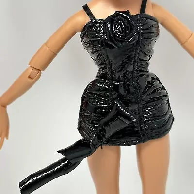 Bratz Kylie Jenner Fashion Black Leather Mini Dress For 10 In Doll • $7.99