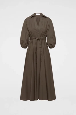 $349 • Buy Scanlan Theodore Parachute Cotton Shirt Dress Size 10