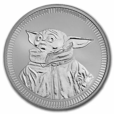 2023 Niue 1 Oz Silver $2 Star Wars: Grogu  Baby Yoda  BU Coin • $39.36