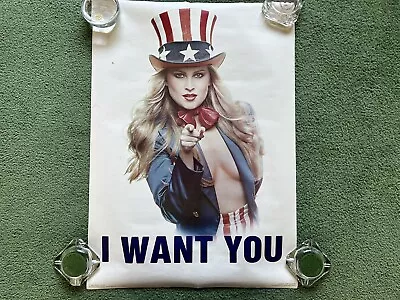 Vintage 1980 Image For ‘Em Alan Bergman I Want You Sexy Uncle Sam US Army Poster • $29.95