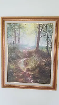 BLUEBELL PATH  By DAVID DIPNALL.Signed Limited Edition On Canvas Number 3 Of 50 • £150