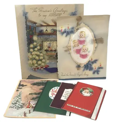 Vintage Christmas Card Music Song Book Lot Ephemera Scrapbooking Crafts • $4.99