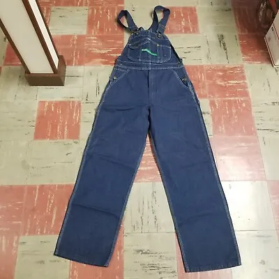 Vintage Key Imperial Denim Bib Overalls Size 32 × 30 Work Farming NOS • $49.45