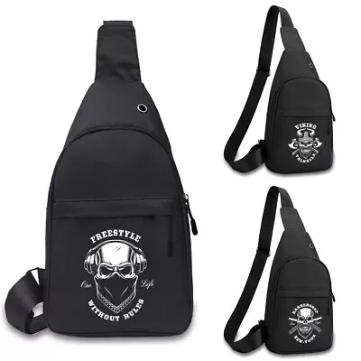 £7.98 • Buy Men Chest Bag Pack Travel Sport Bag Shoulder Sling Backpack Cross Body Outdoor 