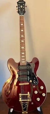 Epiphone Riviera P93 In Stunning Wine Red Mint Condition Only Played A Few Times • $500