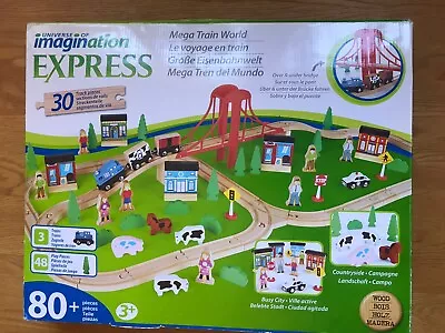 Universe Of Imagination Train Set - Mega Train World 80 Piece • £25