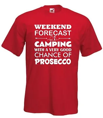 Tent Prosecco T-Shirt Camping Tshirt Glamping T Shirt  Funny TShirt Caravan • £10.99