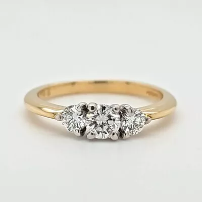 Mappin & Webb 3 Stone Diamond Ring 18ct Yellow And White Gold  • £2000