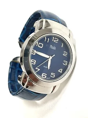 MOULIN Womens Blue Bracelet Quartz Watch Fashion Jewelry BRAND NEW BATTERY • $9.95