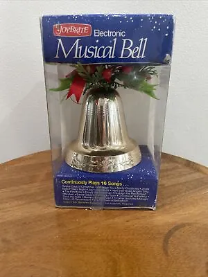 New Vintage Joybrite Electronic Musical Bell Ornament Plays 16 Christmas Songs • $11.49