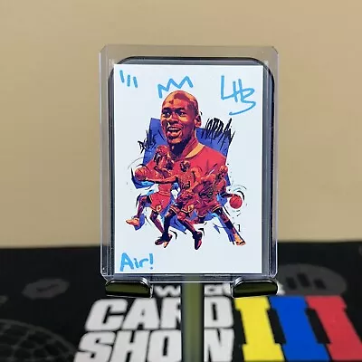 Michael Jordan “Animated Icons” 1/1 Blue Auto Custom Art Card Chicago Bulls • $5