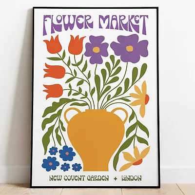 New Covent Garden Flower Market Print Wall Art Poster Home Decor • £31.49