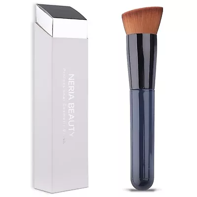 Foundation Brush Flat Top Kabuki Foundation Brush For Liquid Makeup Cream Pow • $7.40