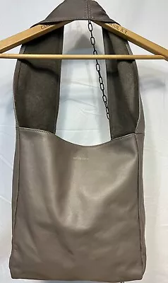 Monserat De Lucca Large Tote  Lola  Leather Handbag Hobo Style Taupe • $61.99