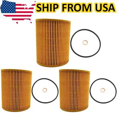 Qty 3 Cars Oil Filter For BMW E39 E36 E61 E83 E46 Z3 323i 328i 528i 11427512300 • $17.84