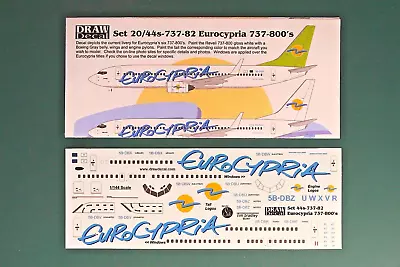 Draw Decals 1/144 44s-737-82 - Boeing 737-800 Eurocypria • £7.99