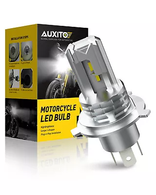 AUXITO Xenon White LED Motorcycle H4 9003 HB2 Headlight HS1 Bulb 1860CSP • $18.09