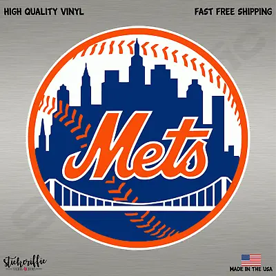 NY Mets New York MLB Baseball Color Logo Sports Decal Sticker-FREE SHIPPING • $2.39