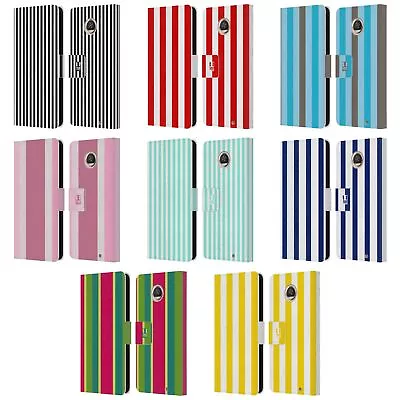 Head Case Designs Vertical Stripes Leather Book Wallet Case For Motorola Phones • $18.95