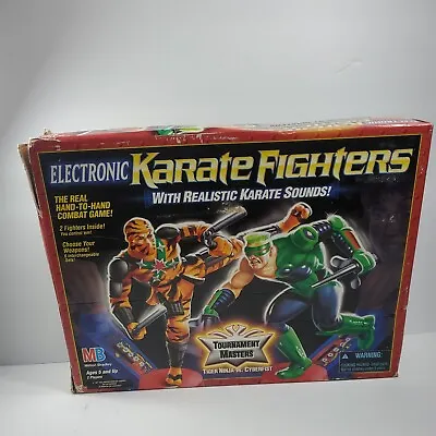 Vintage Electronic Karate Fighters-Milton Bradley-Missing 2 Weapons & Instructs • $95.99