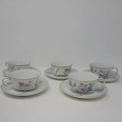 Cavalier H&C Bavaria Tea Set Lot Of 5 Cups And Saucers • $54