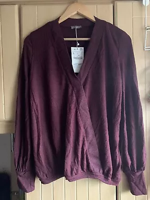 Zara Maroon Top Size L • £6.40