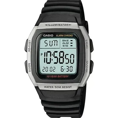 £18.89 • Buy Casio Men's Black Resin Strap Watch W-96H-1AVES - 4971850437246 - RRP £29.90