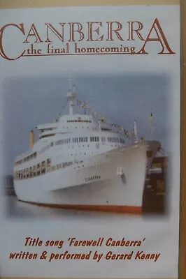 VHS VIDEO   CANBERRA The Final Homecoming  & Farewell Canberra Song Gerard Kenny • £4.99