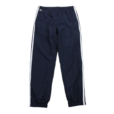 £29.95 • Buy Lacoste Sport Track Pants Mens Large L 5 Navy Blue White Shell Tracksuit Bottoms