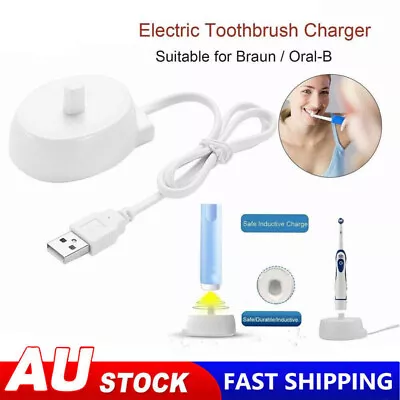 USB Plug Electric Toothbrush Charger Dock For Braun Oral B Charging Base AUS • $13.25