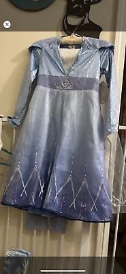 Frozen Disney Store Costume 7/8 Elsa Dress Up Dress Nwt • $30