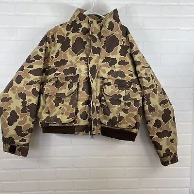 Vintage CABELA'S Men's Quilt Lined Camo Hunting Jacket Size XL USA • $44.99