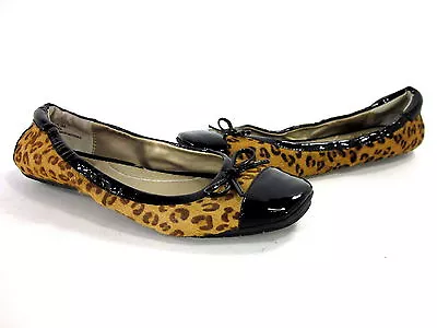 Me Too Lucca Women's Comfort Ballet Flats Tan Jaguar Synthetic Us Sz 6.5 Medium • $26.70