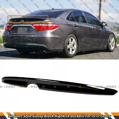 For 2015-2017 Toyota Camry Se Xse Le Xle Jdm Sport Gloss Black Trunk Spoiler Lid • $102.99